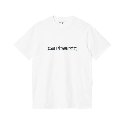 Carhartt Wip Herren T-Shirt – S/S Script T-Shirt – Weiß