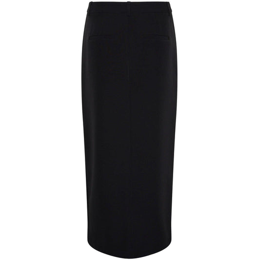 Spódnice na co dzień Damskie - Pcbozzy Hw Spódnica do kostki Noos Exp Bc - Czarna