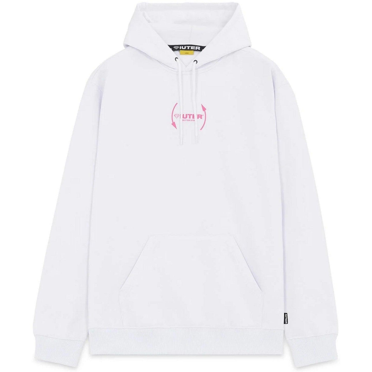 Iuter Herren-Kapuzenpullover – Saw Hoodie – Weiß