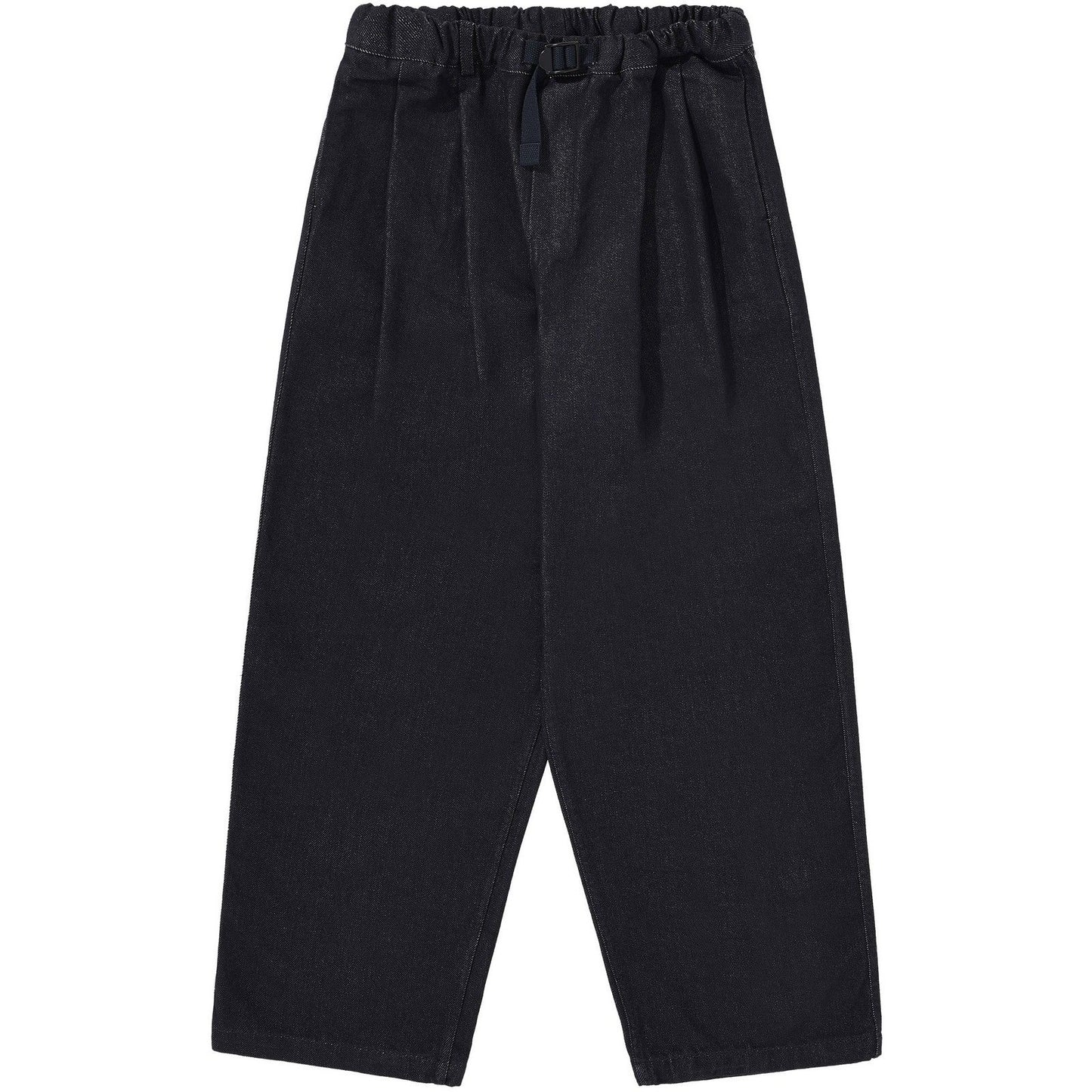 KAPPY DESIGN Unisex Pants - Two Tuck Wide Denim Pants - Blue