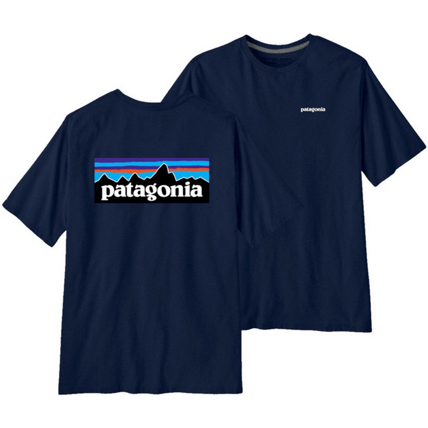 T-shirt Patagonia pour hommes - M's P-6 Logo Responsibili-Tee - Bleu