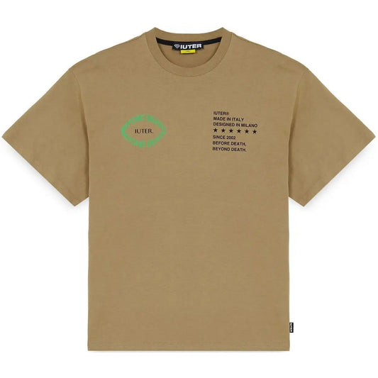 T-shirt męski Iuter – Death Tee – brązowy