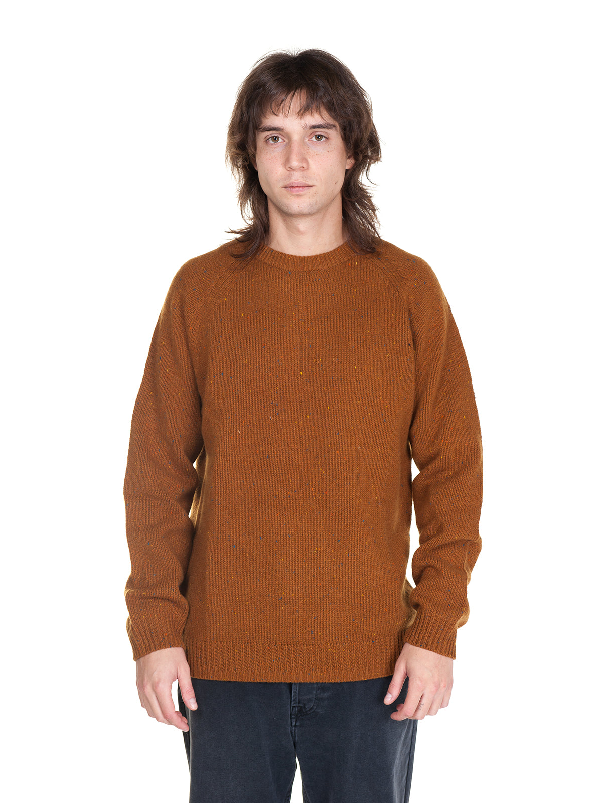 Maglioni Uomo Carhartt Wip - Anglistic Sweater - Marrone