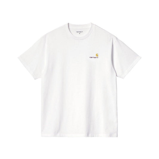 T-shirt Homme Carhartt Wip - S/S American Script - Blanc