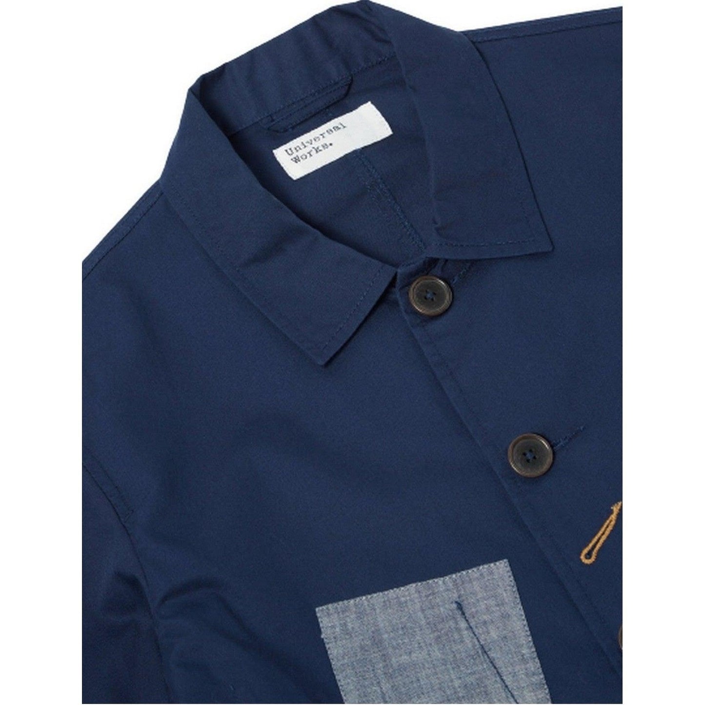 Kurtki męskie Universal Works – Naszywana kurtka Bakers – Niebieski