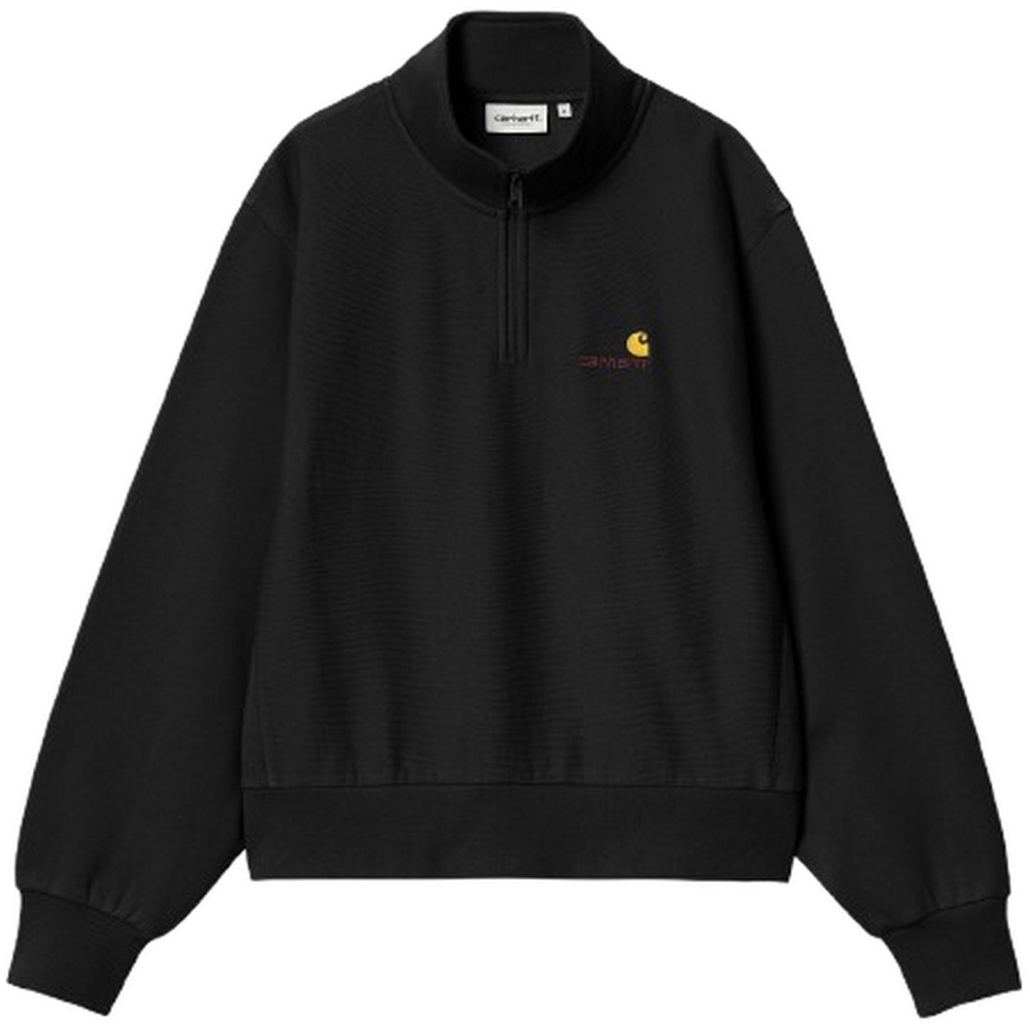 Pulls Carhartt Wip pour femmes - W' American Scr. Swt à col montant - Noir