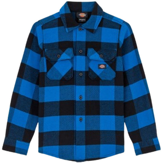 Dickies Camisas unisex para niños - Camisa Sacramento para niños - Azul