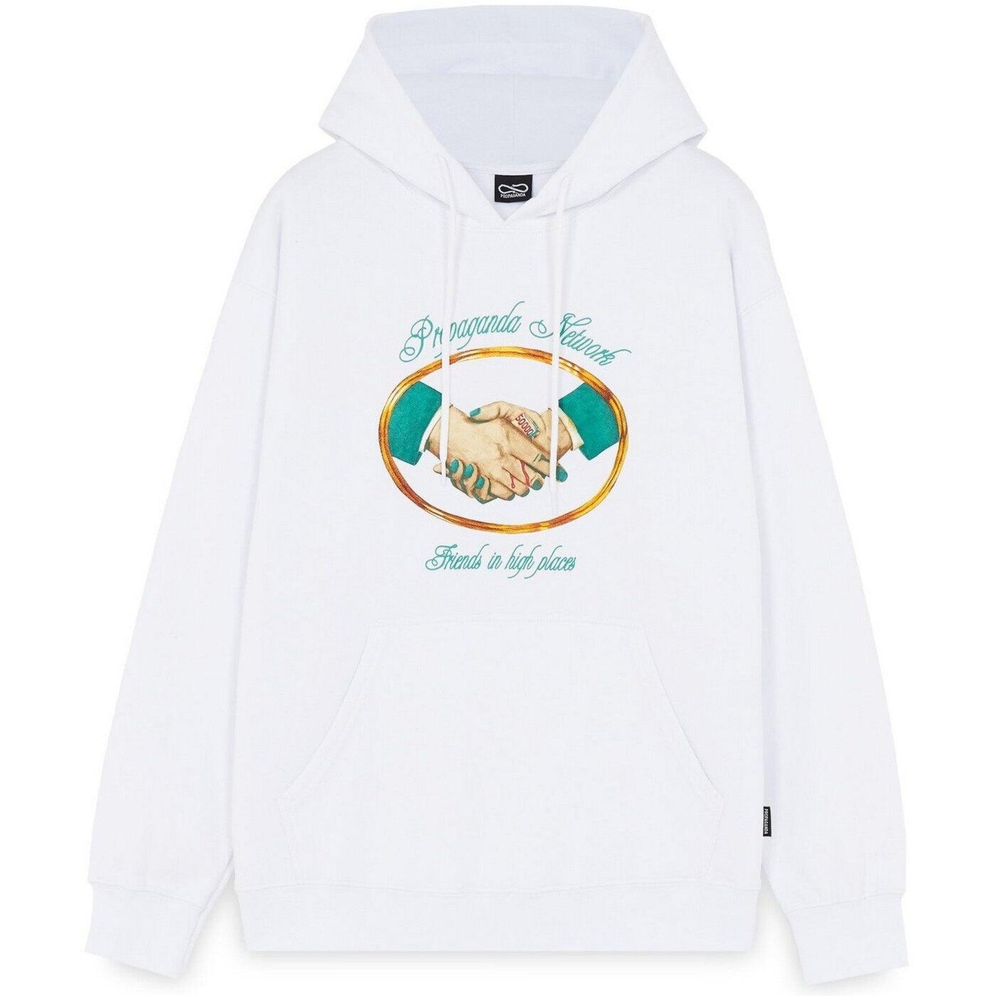 Sweats à capuche pour hommes Propaganda - Sweat à capuche corrompu - Blanc