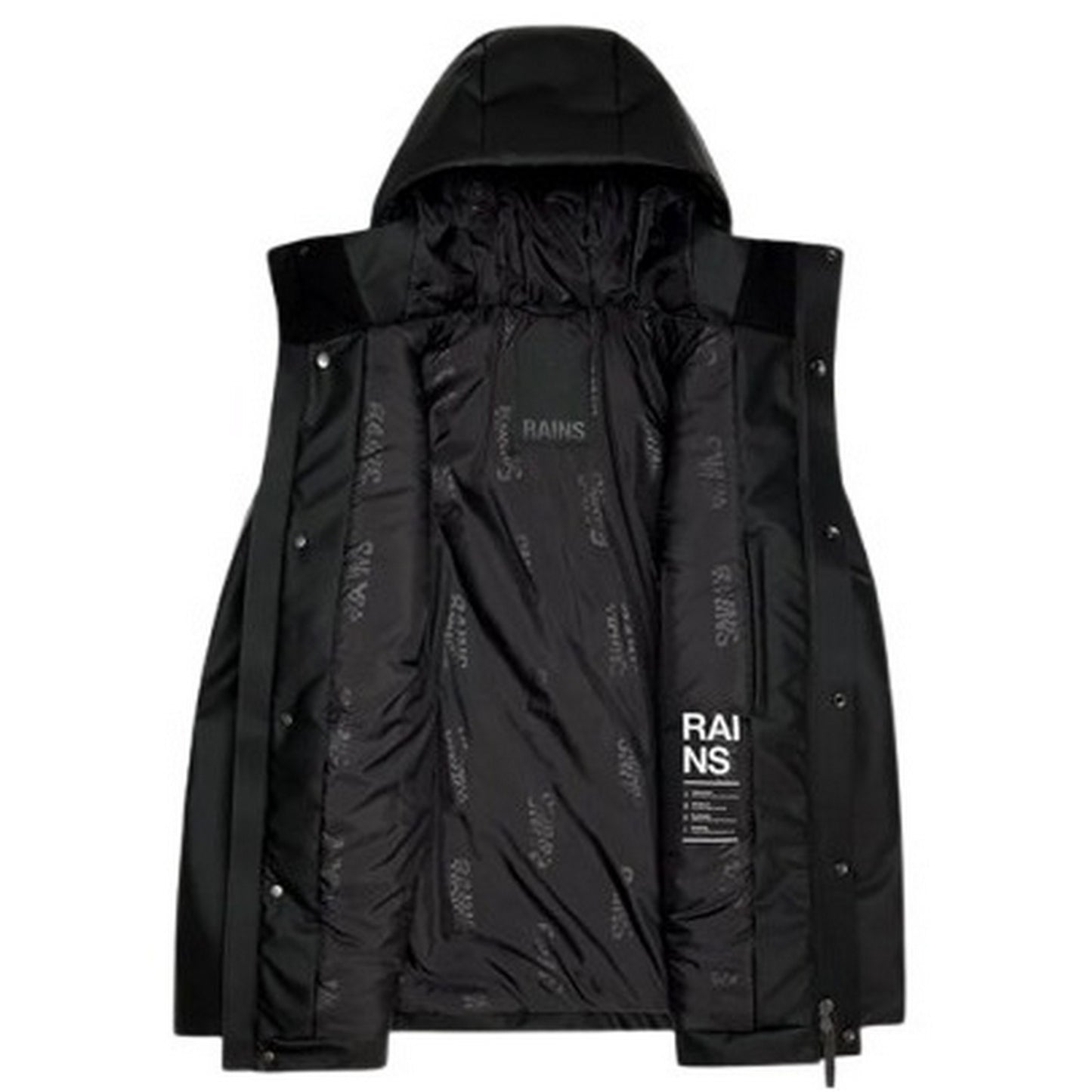 Giacche impermeabili Unisex Rains - Nome Parka - Nero