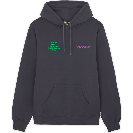 Bluzy męskie Iuter – Bluza z kapturem Cupido – Szara