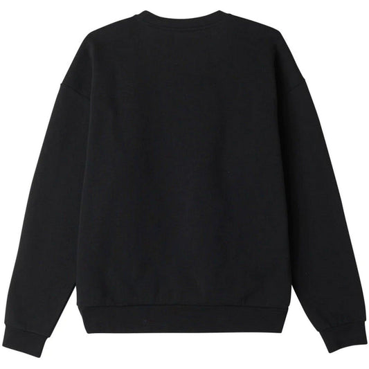 Felpe senza cappuccio Unisex Obey - Icon Extra Heavy Crew Ii Fleece - Nero