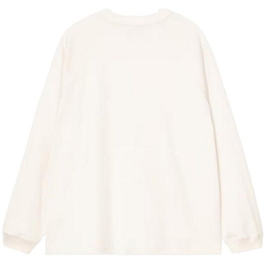 Maglie a manica lunga Uomo Carhartt Wip - L/S Signature Rib T-Shirt - Bianco