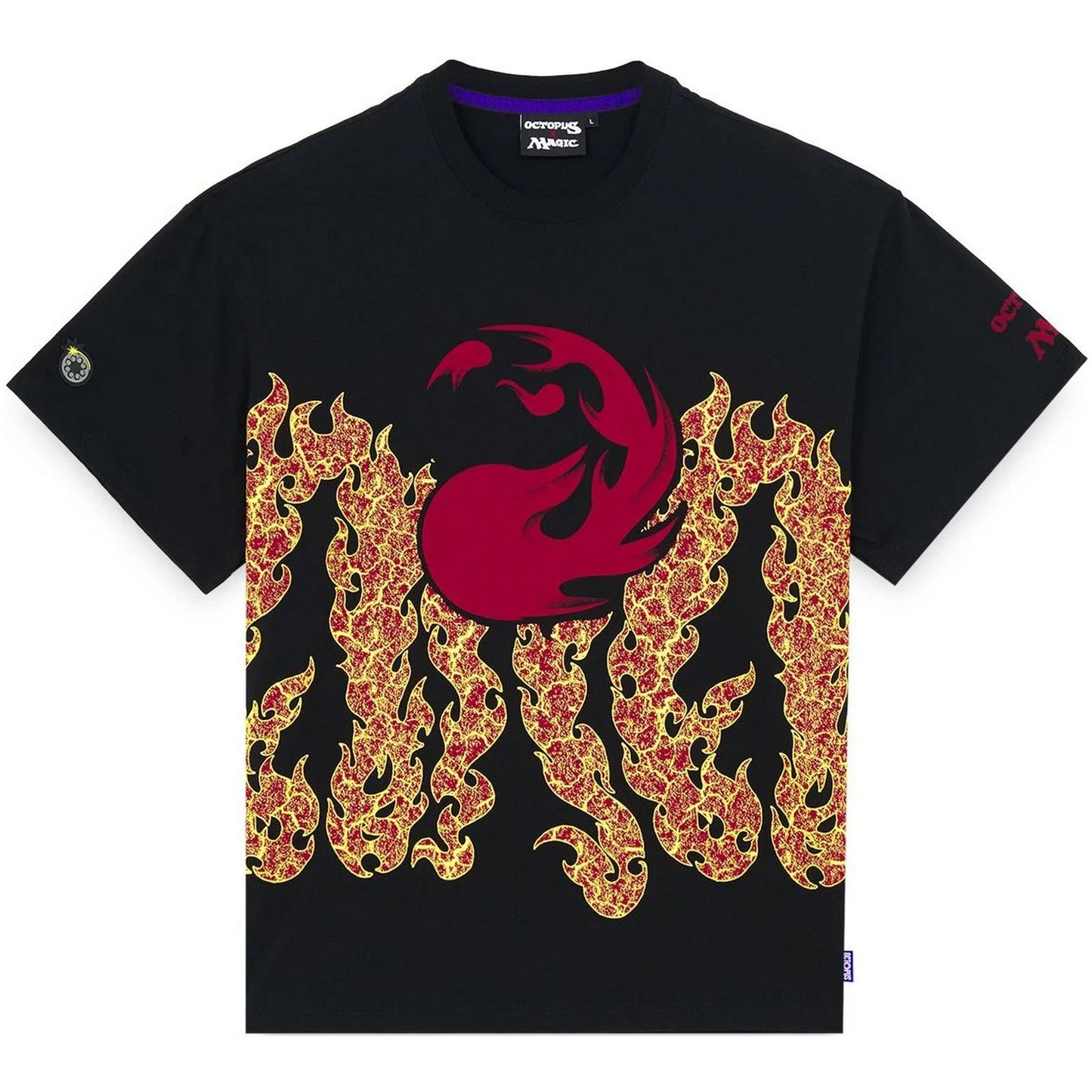 T-shirt Uomo Octopus - Magic: The Gathering Octopus Mountain Tee - Nero