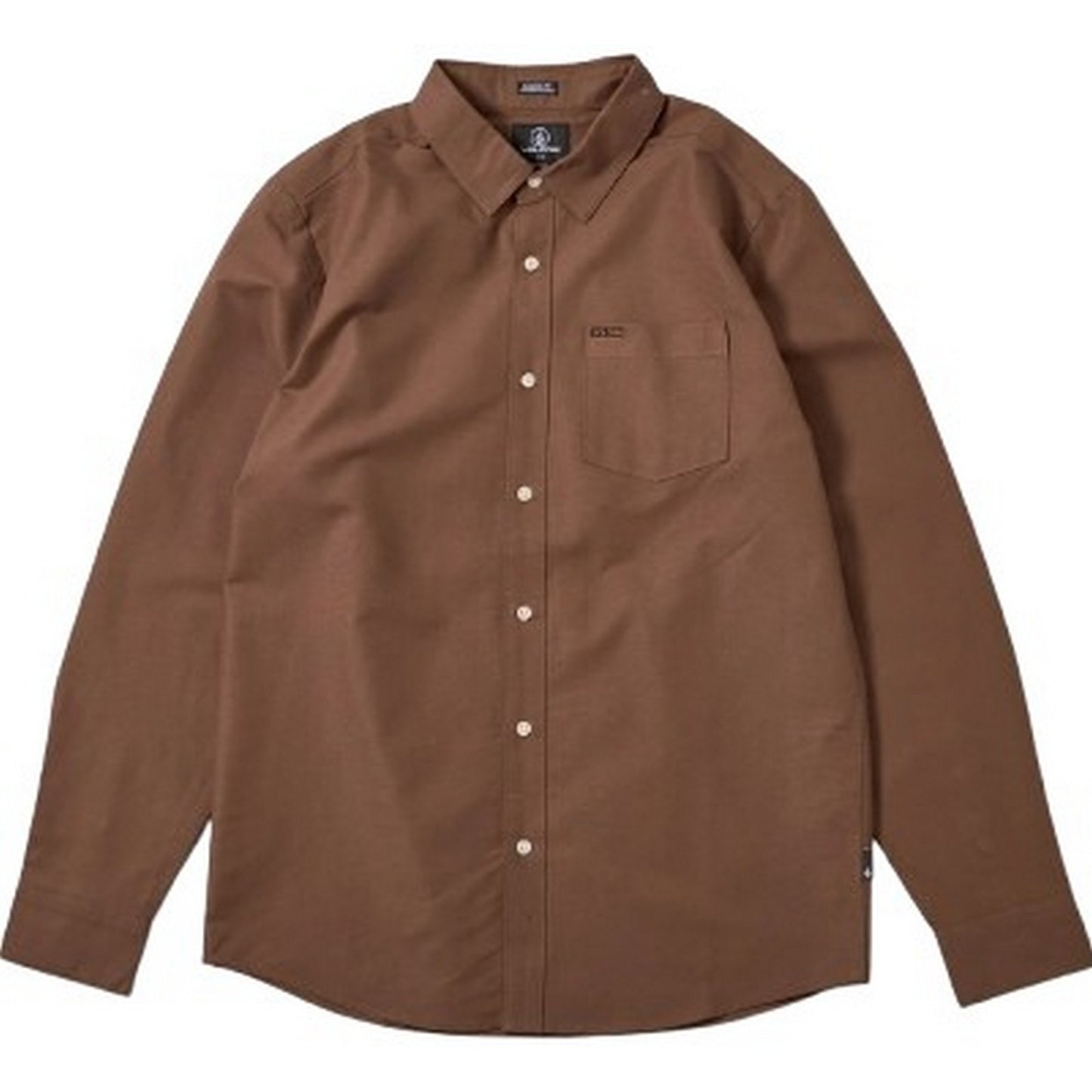 Camicie casual Uomo Volcom - Veeco Oxford Ls - Marrone