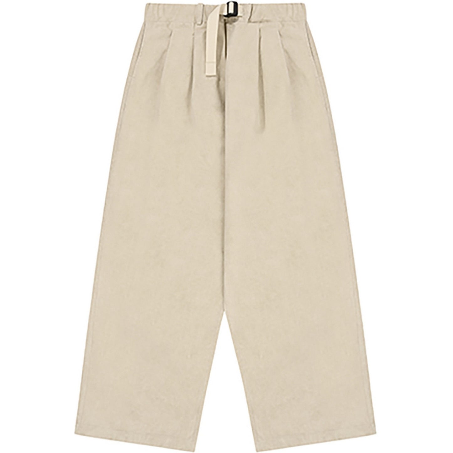 Pantaloni Unisex KAPPY DESIGN - Pigment Two Tuck Wide Pants - Bianco