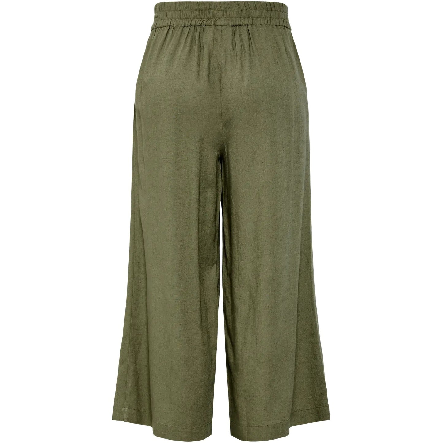 Pieces Damenhose – Pcpia Hw Wide Culotte Wvn Noos – Grün