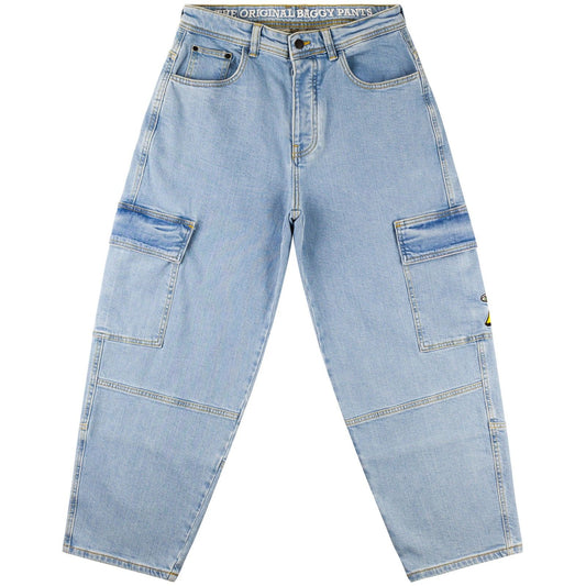 HOMEBOY Vaqueros para hombre - x-tra UFO Cargo Denim - Azul