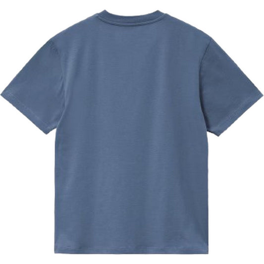 Carhartt Wip T-shirt Femme - W' S/S American Script T-Shirt - Bleu