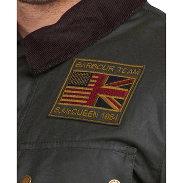 Kurtki męskie Barbour International – Wosk Workers – Zielony