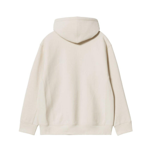 Felpe con cappuccio Uomo Carhartt Wip - Hooded American Script Sweat - Panna