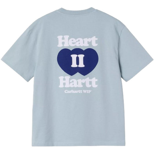 T-shirt Donna Carhartt Wip - W' S/S Heart II Hartt T-Shirt - Blu
