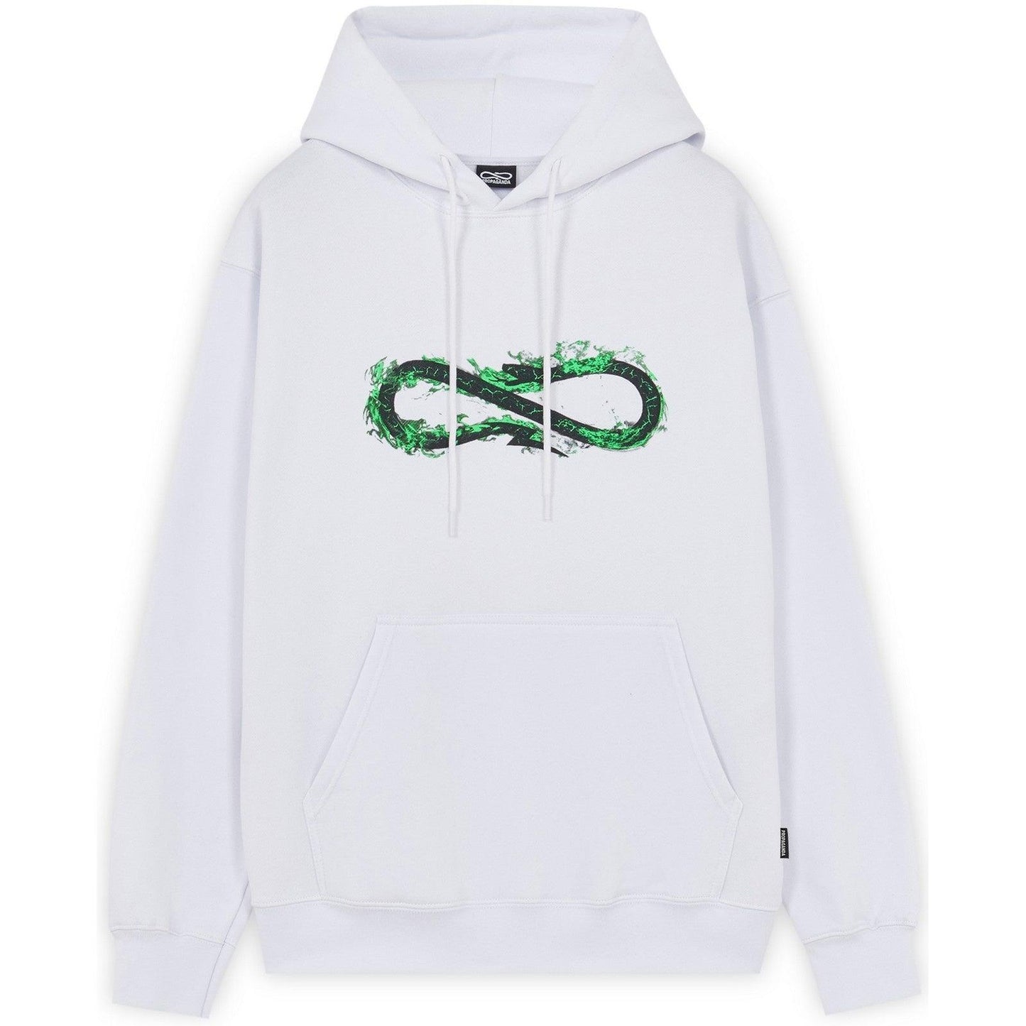 Propaganda Sweats à capuche pour hommes - Sweat à capuche Logo Fire - Blanc