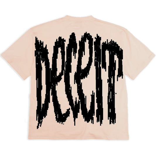 Camiseta de hombre Deceit - Scratchy Flared Tee - Beige