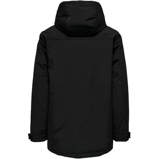 Only & Sons Herrenjacken – Onstom Parka Athl – Schwarz