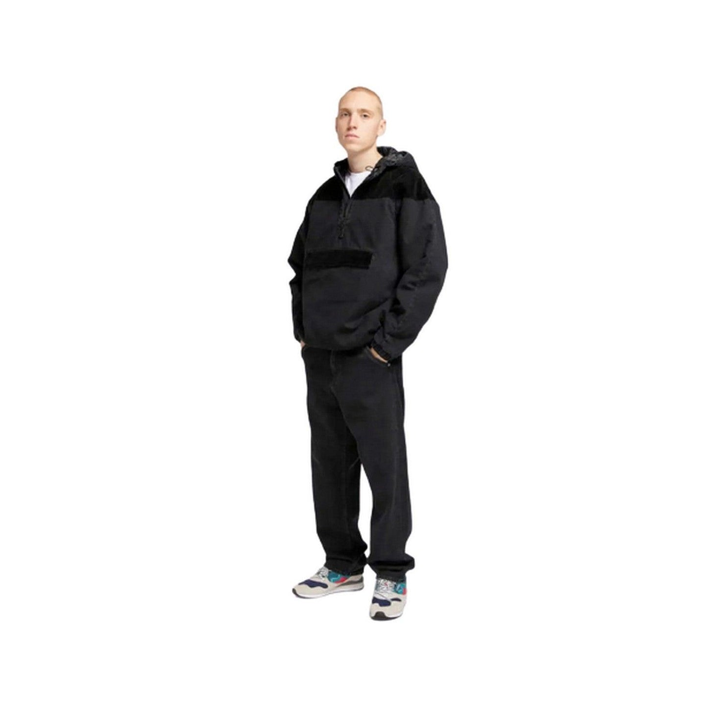 Edwin Men's Jackets - Hooded Popover Jacket - Black