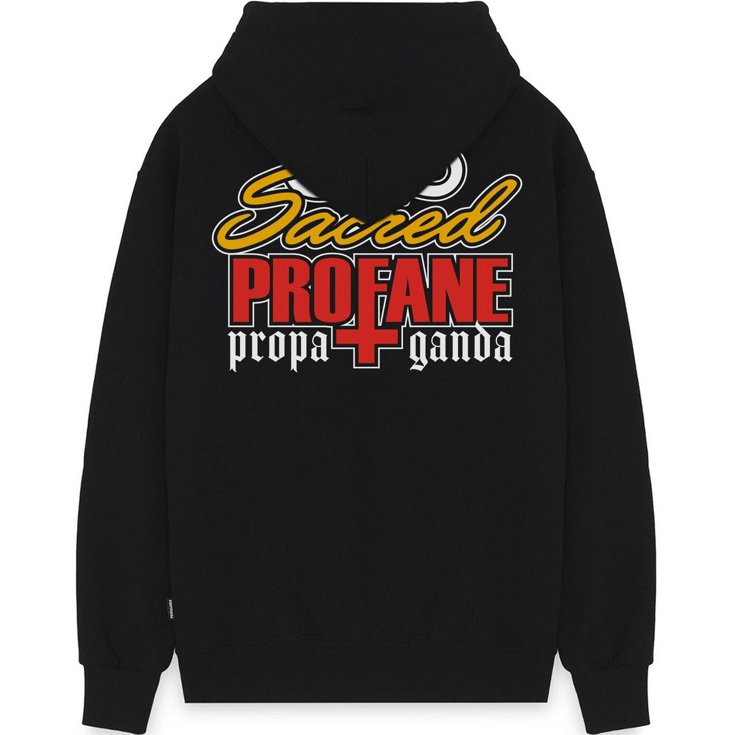 Sudaderas con capucha Propaganda para hombre - Sudadera sagrada - Negro