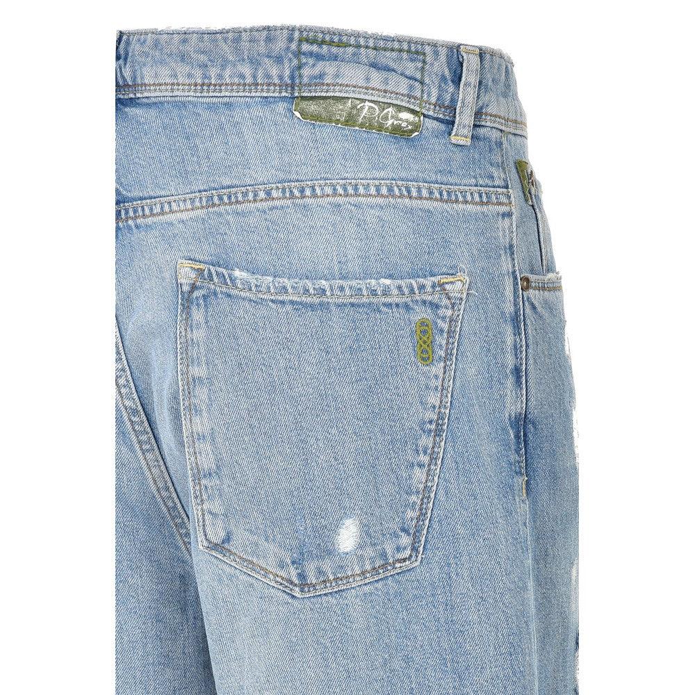 Jeans Donna P. Grax Denim - Welder Over Cropped - Blu
