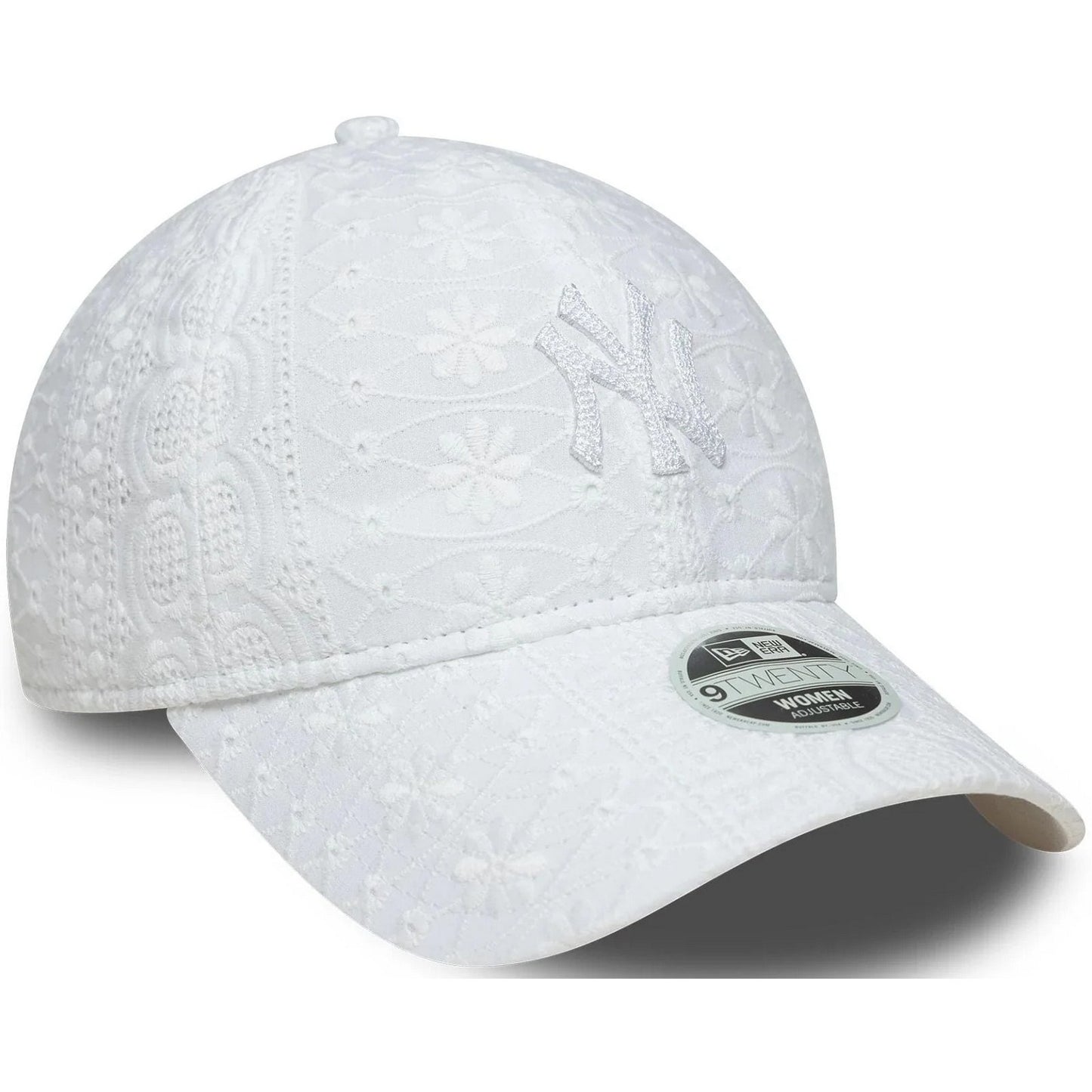 New Era Unisex-Baseballkappen – Wmns Broderie 9Twenty – Weiß