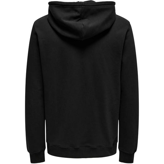 Only & Sons Herren-Kapuzenpullover – Onsdavid Reg Hoodie Sweat – Schwarz