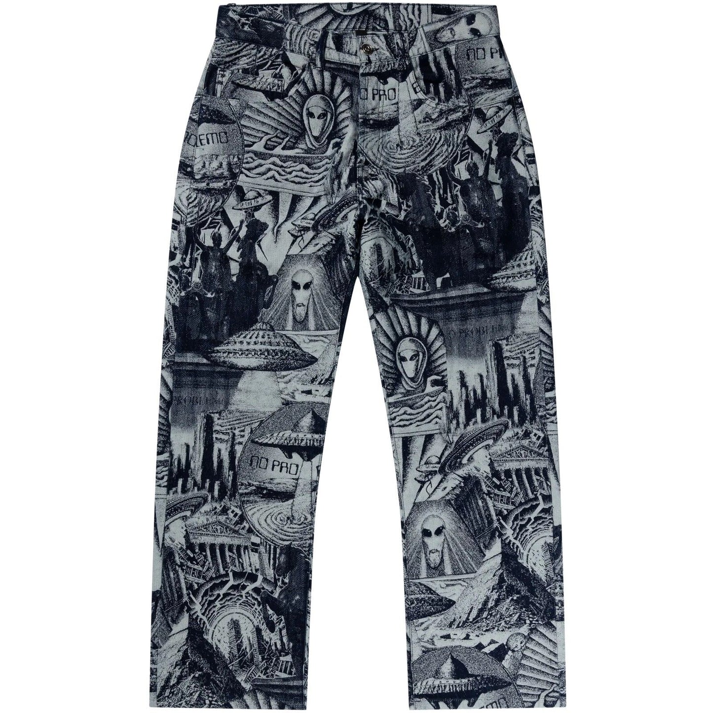 Jeans Uomo NO PROBLEMO - Apocalypse Jacquard Bagi Jean - Blu