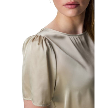 Canotte e top Donna Pieces - Pcjessa Ss O-Neck Top Wvn Noos Bc - Grigio