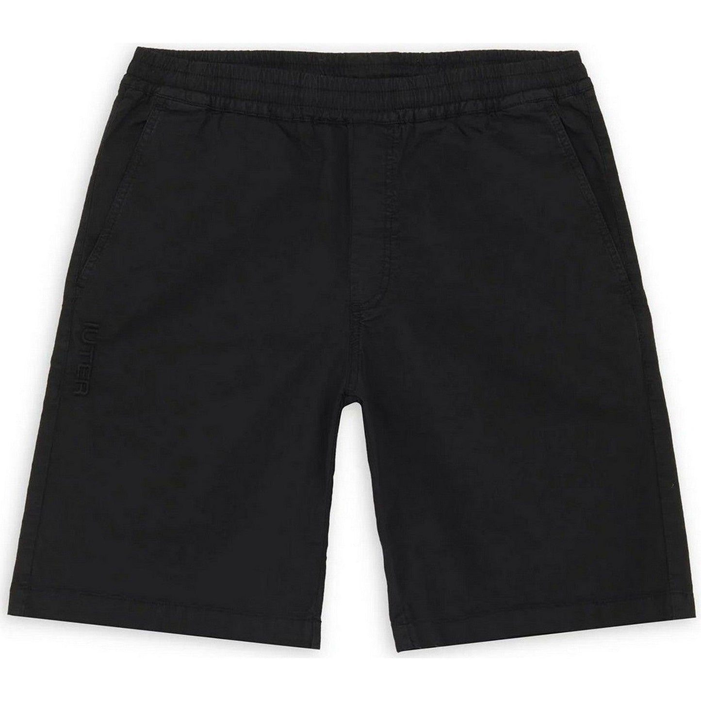 Iuter Pantalones cortos para hombre - Jogger Short - Negro