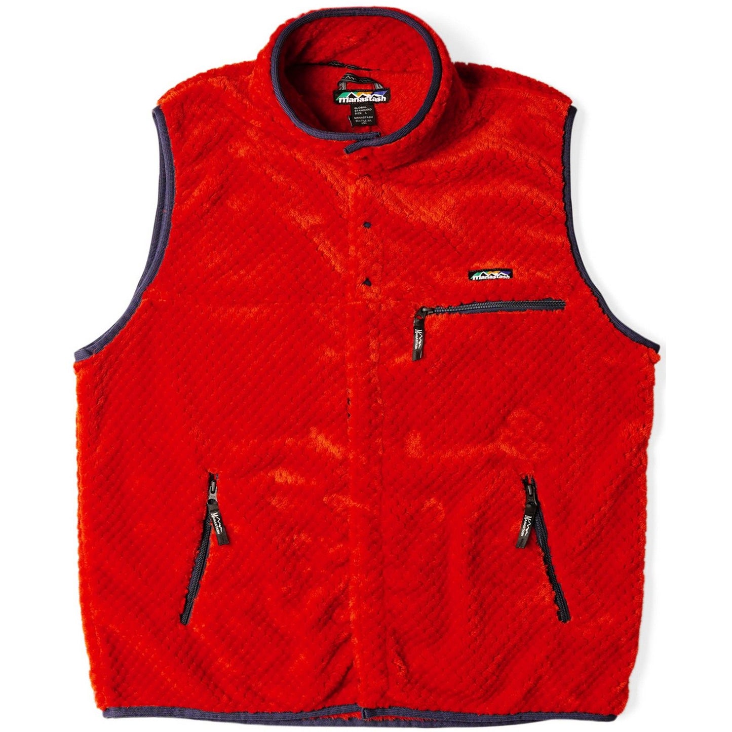 Kamizelka męska Manastash - Poppy Thermal Fleece Vest - czerwona