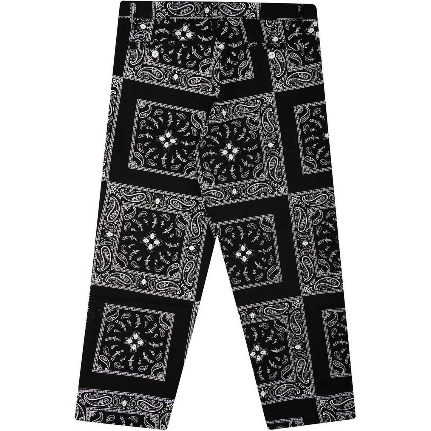 Pantalon Doomsday pour hommes - Pantalon Chino Bandana - Noir