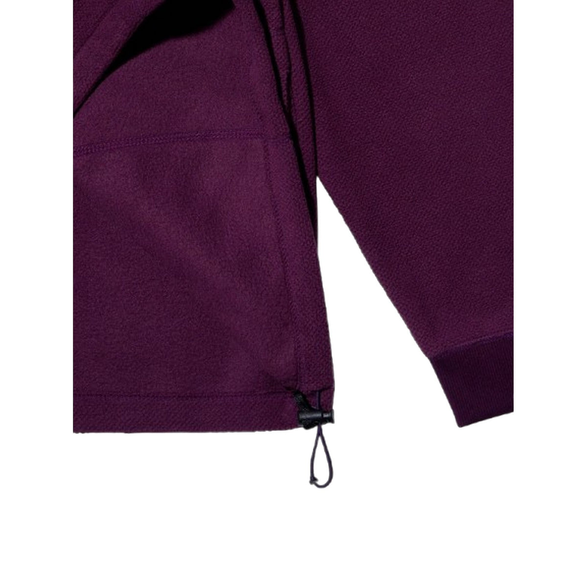 Maglie a manica lunga Uomo KAPPY DESIGN - Fleece Waffle Button Anorak - Viola