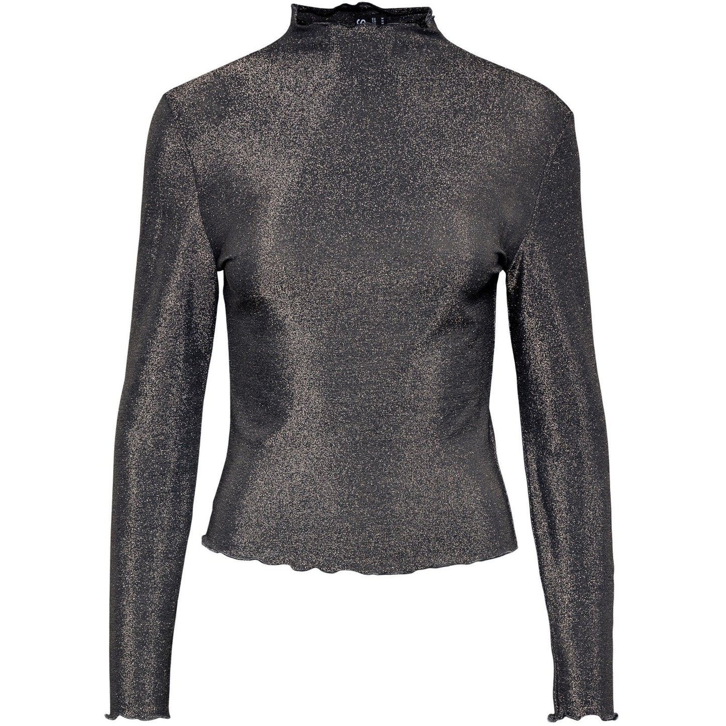 Bluse Donna Pieces - Pcsandra Ls Mockneck Top Jrs - Nero