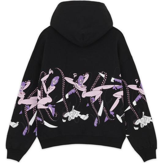 Octopus Men's Hoodies - Octopus By Aloha Project – Love Hoodie - Black