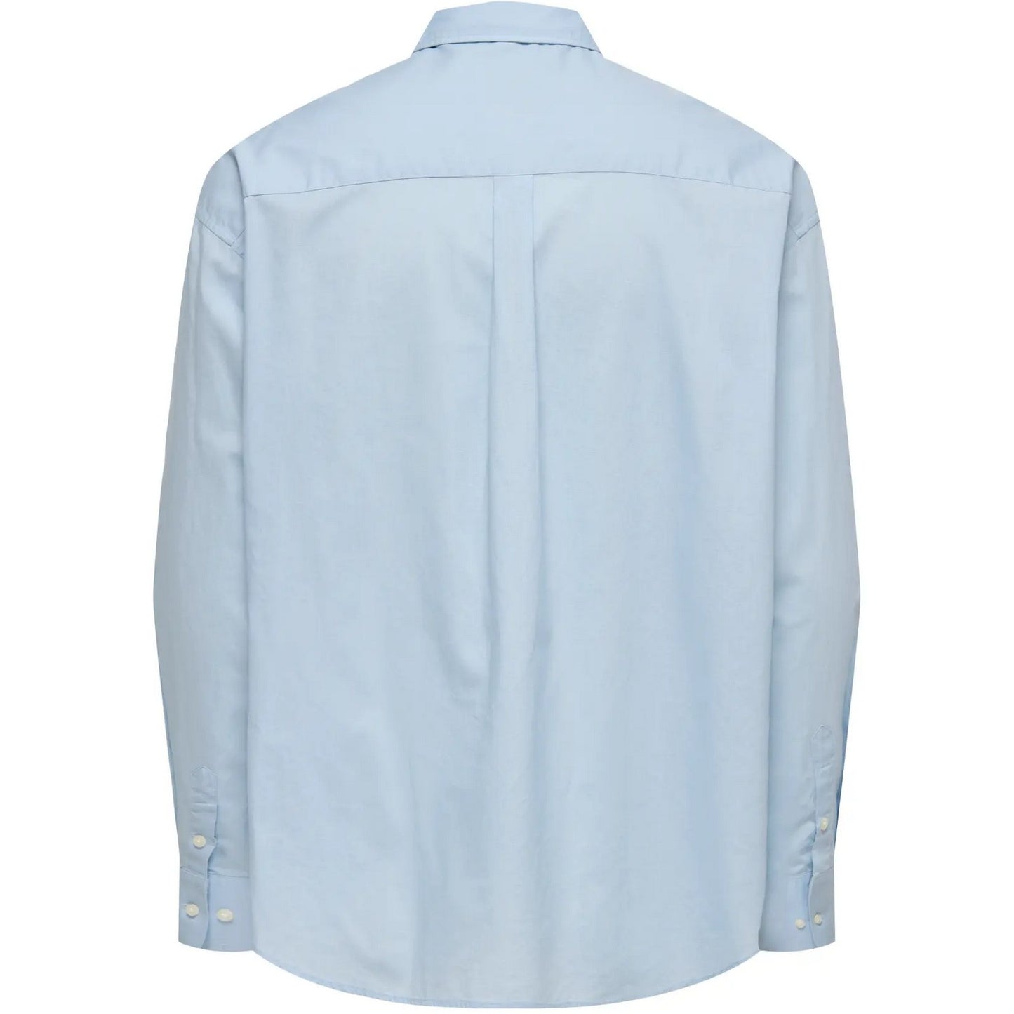 Camicie casual Uomo Only & Sons - Onsbarret Poplin Ls Loose Solid 004 Shirt - Blu