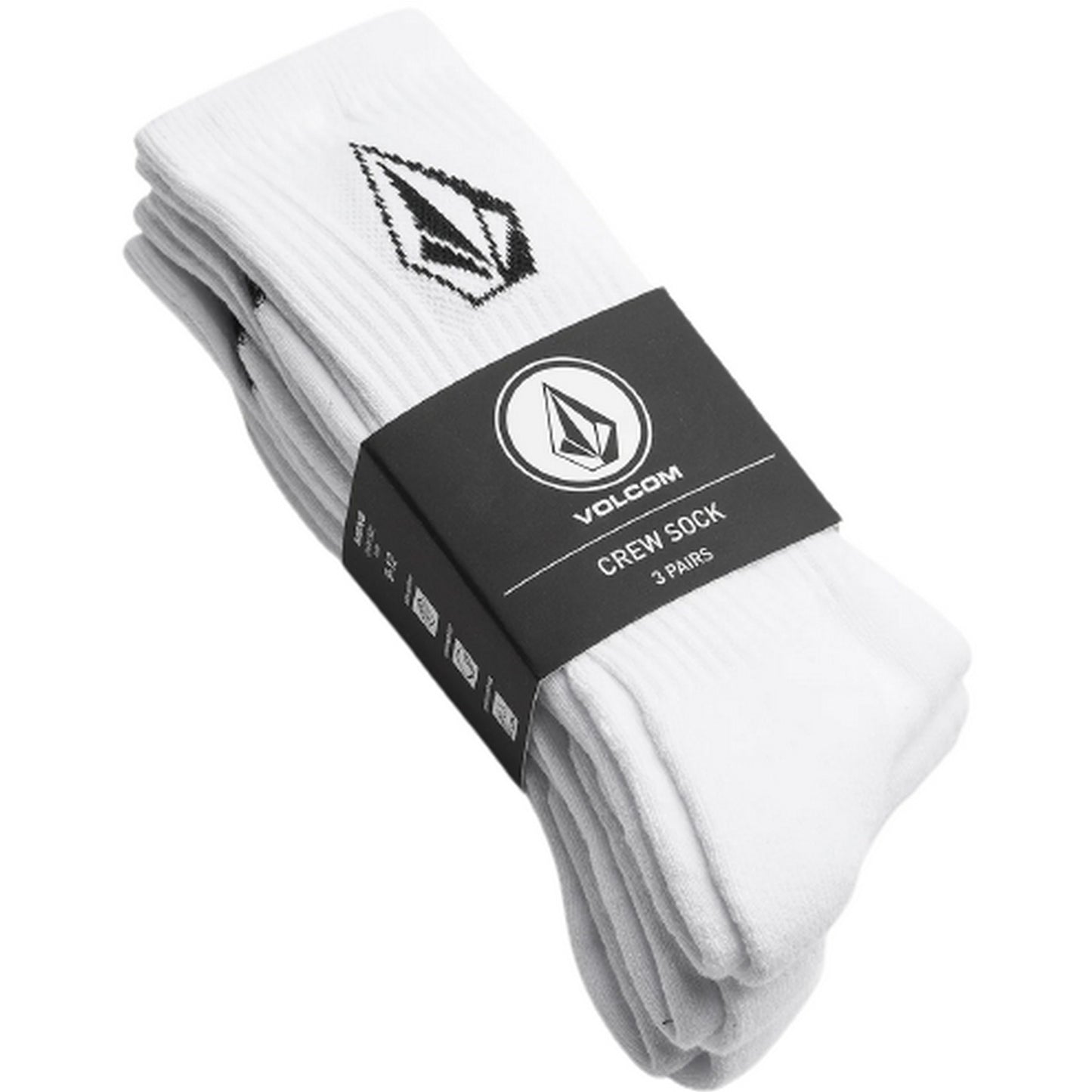 Calze Uomo Volcom - Full Stone Sock 3Pk - Bianco