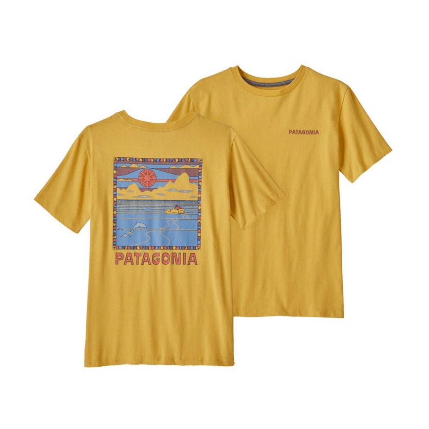 T-shirt Ragazzi Unisex Patagonia - K's Regenerative Organic Certified Cotton Graphic - Giallo