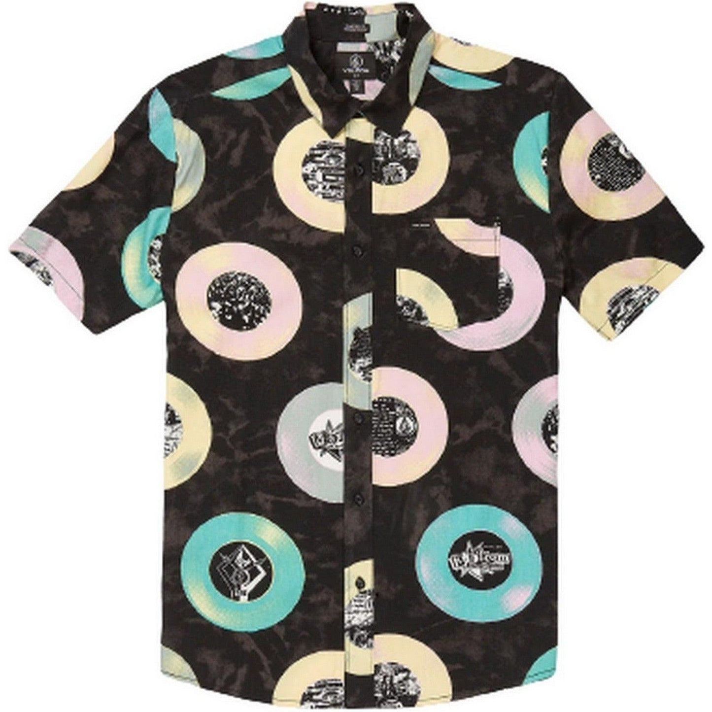 Camicie casual Uomo Volcom - V Ent Lp Woven Ss - Nero