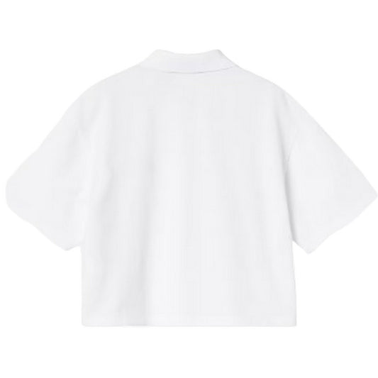 Polo Donna Carhartt Wip - W S/S Carhartt Script Polo Ts - Bianco
