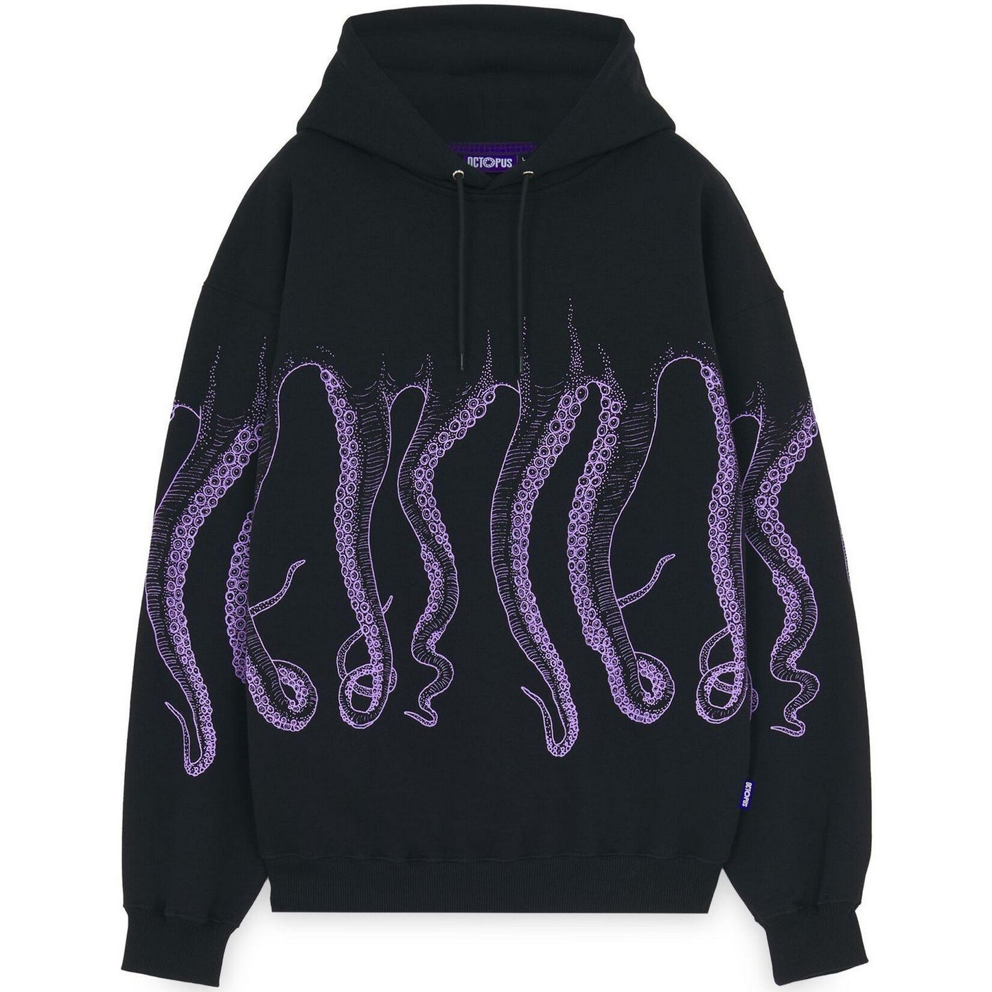 Felpe con cappuccio Uomo Octopus - Octopus Outline Hoodie - Nero