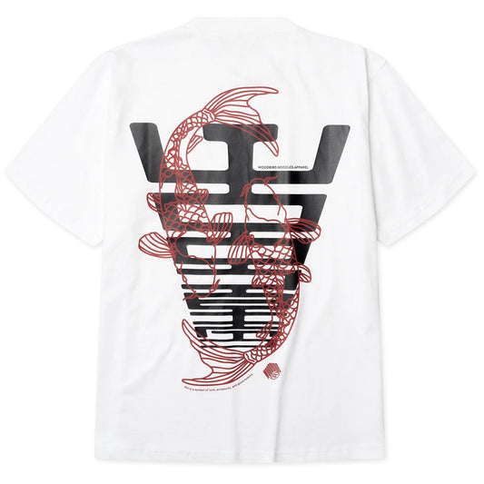 T-shirt Uomo Woodbird - Wbbaine Carp Tee - Bianco