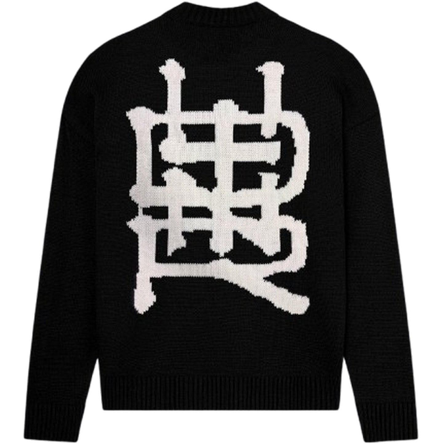 Dolly Noire Herren-Kapuzenpullover – Lb Stamp Sweater – Schwarz