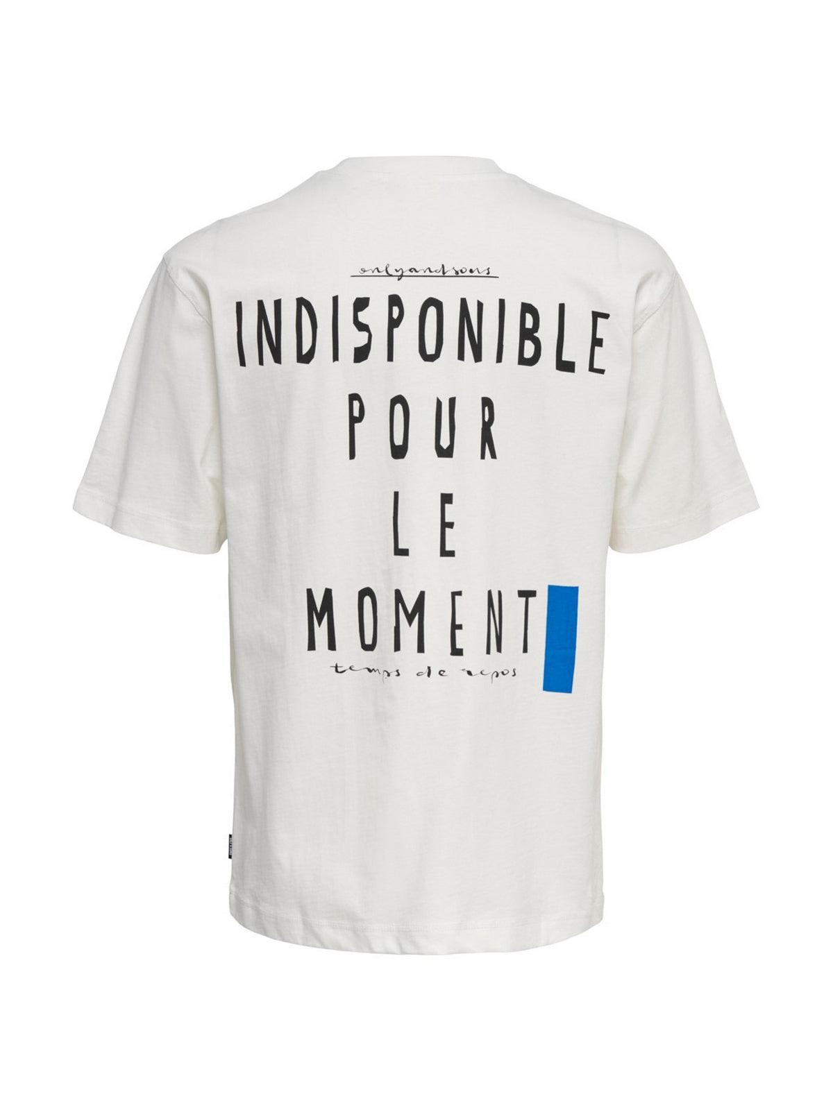 T-shirt Uomo Only & Sons - Onswilbert Rlx Ss Tee - Bianco